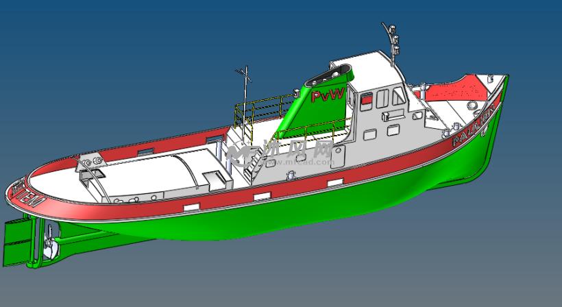 251大型轮船模型设计 - 海洋船舶图纸 - 沐风网